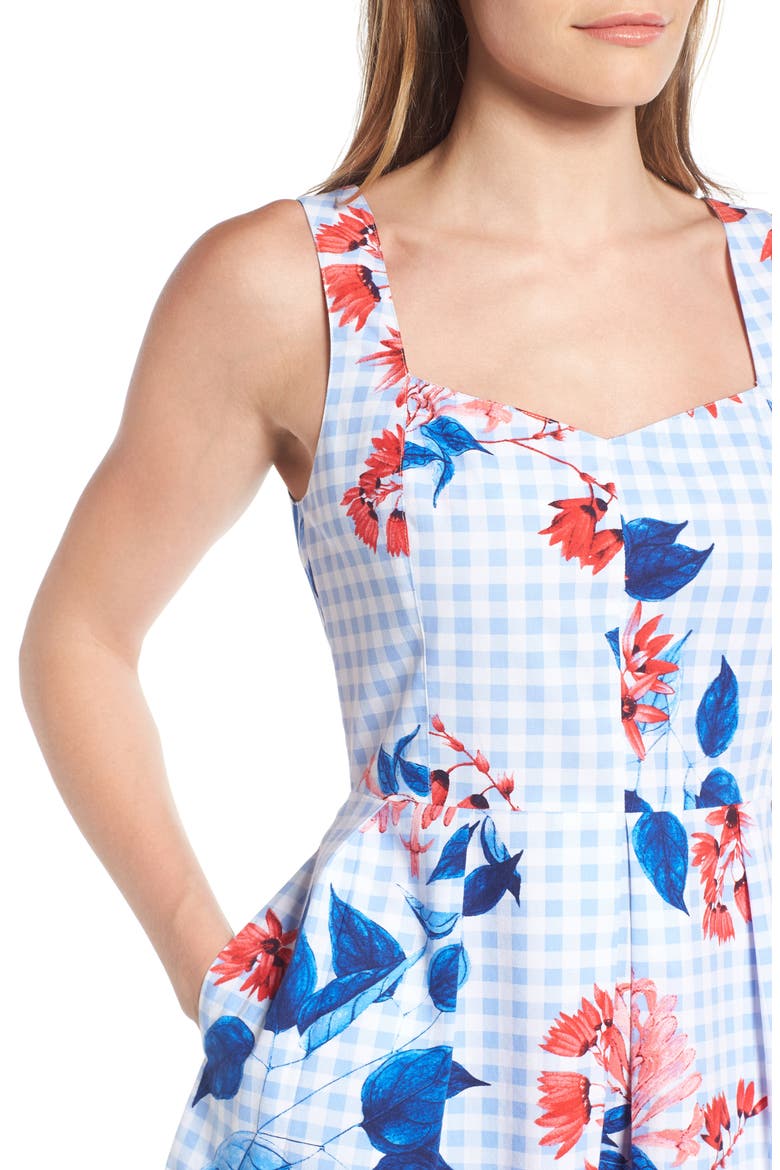 Garden Party Cotton Sundress, Alternate, color, GARDEN PARTY FLORAL