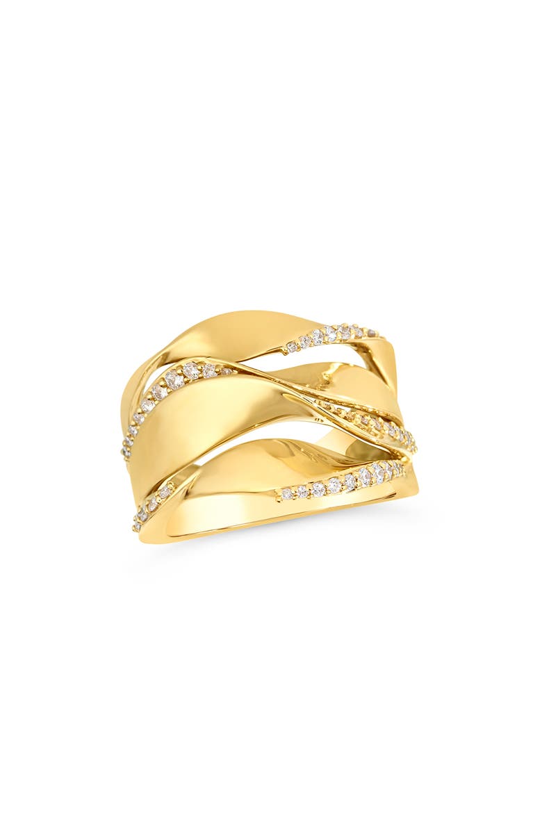 Hueb Dunas 18K Gold & Diamond Ring, Main, color, 