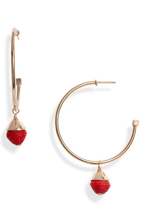Raffia Hoop Earrings