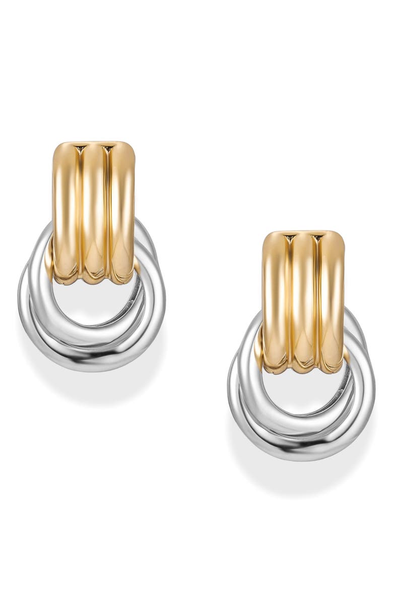 MOD AND JO Olsen Convertible Hoop Earrings, Main, color, Two Tone