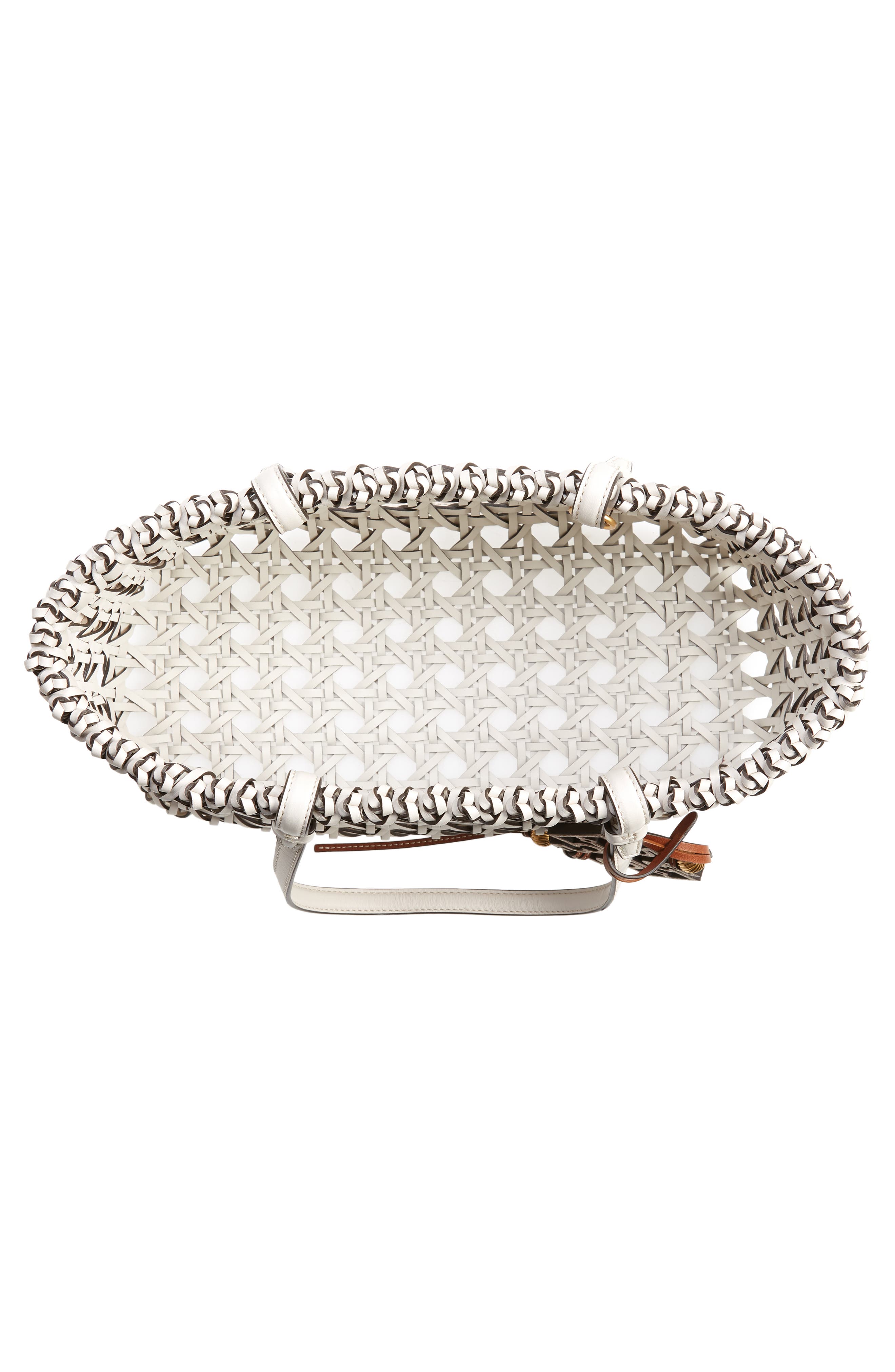 Tory Burch Miller Garden Basketweave Tote, Alternate, color, 