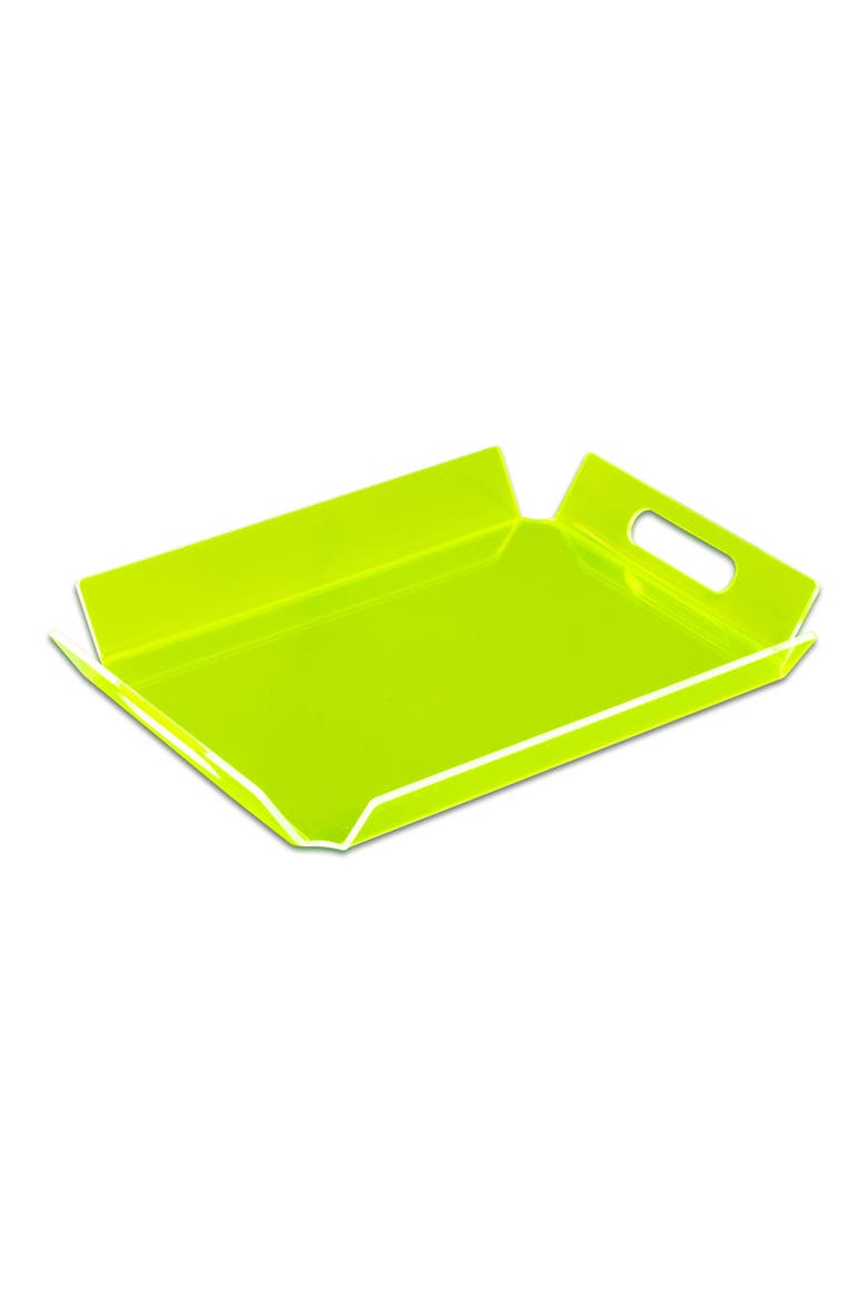 Dezi Acrylic Serving Tray, Main, color, NEON