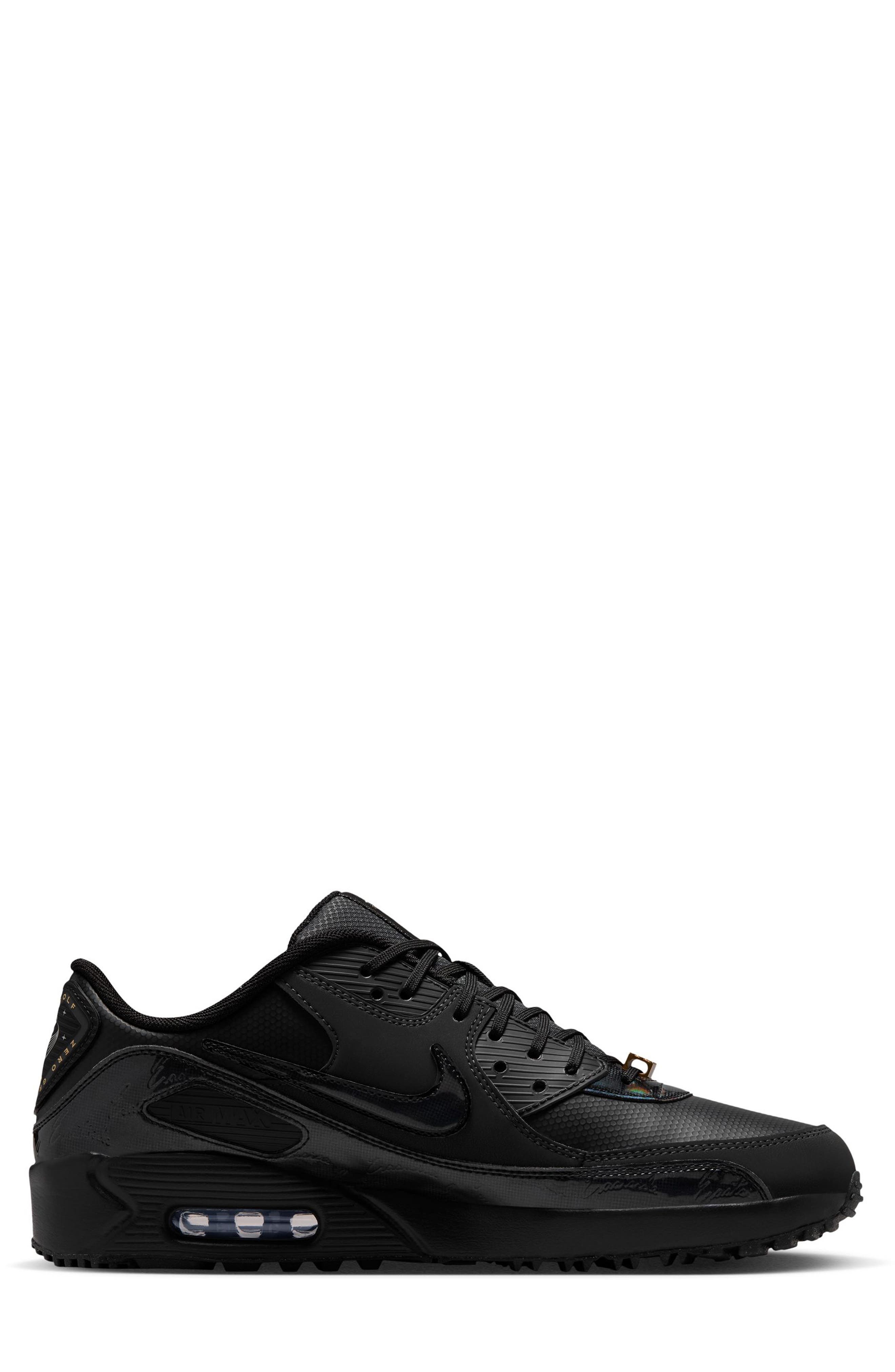 Air Max 90 G NRG ESG Golf Shoe, Alternate, color, BLACK/ DARK SMOKE GREY/ BLACK