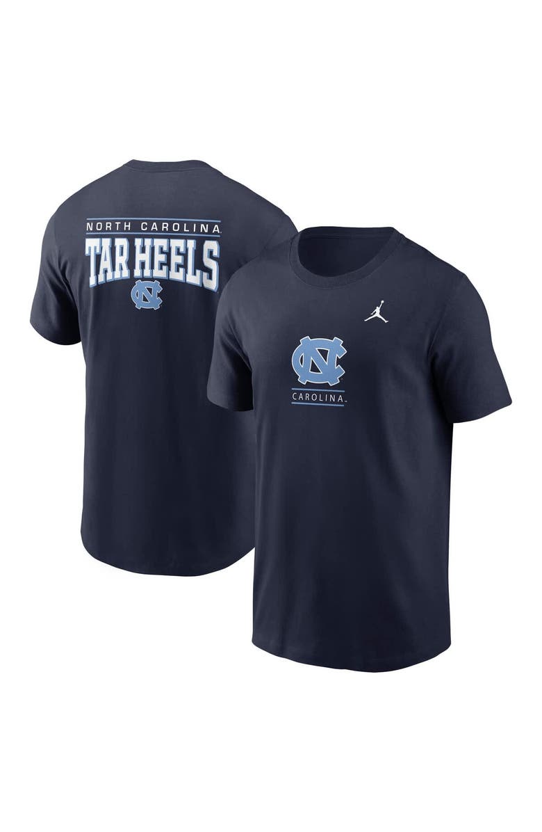 Jordan Brand Men's Jordan Brand Navy North Carolina Tar Heels 2-Hit T-Shirt, Alternate, color, 