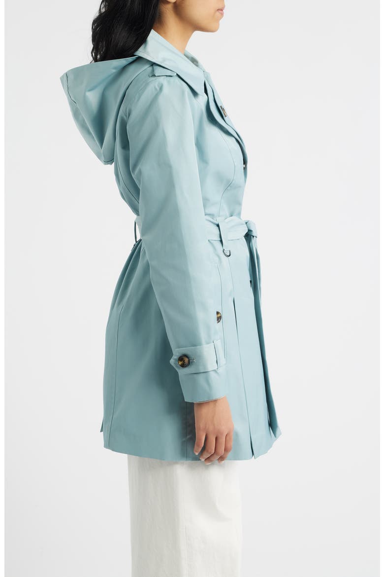 Single Breasted Trench Coat, Alternate, color, GREEN