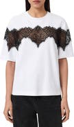 AllSaints Lisa Lace Panel T-Shirt
