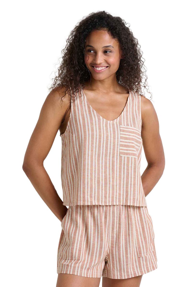 Toad & Co Women's Taj Hemp Pull-On Short, Alternate, color, Salt Dobby