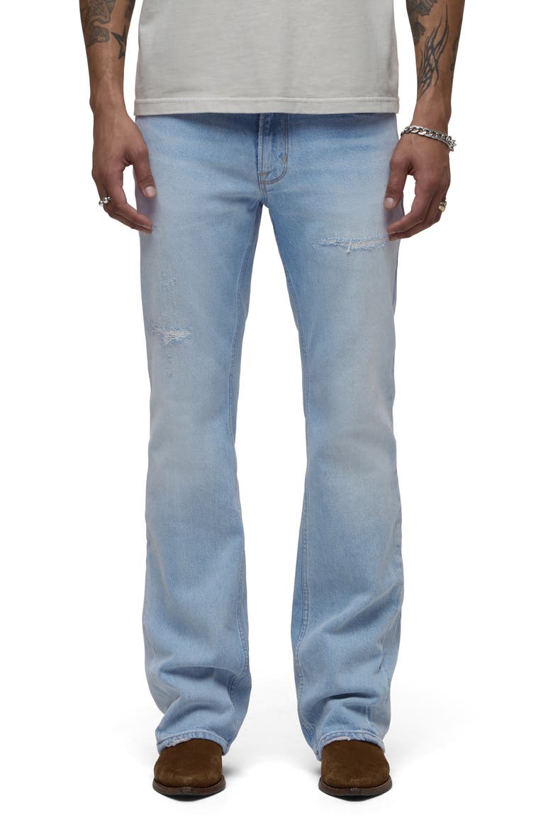 Walker Ripped Kick Flare Jeans, Main, color, LAKEWOOD