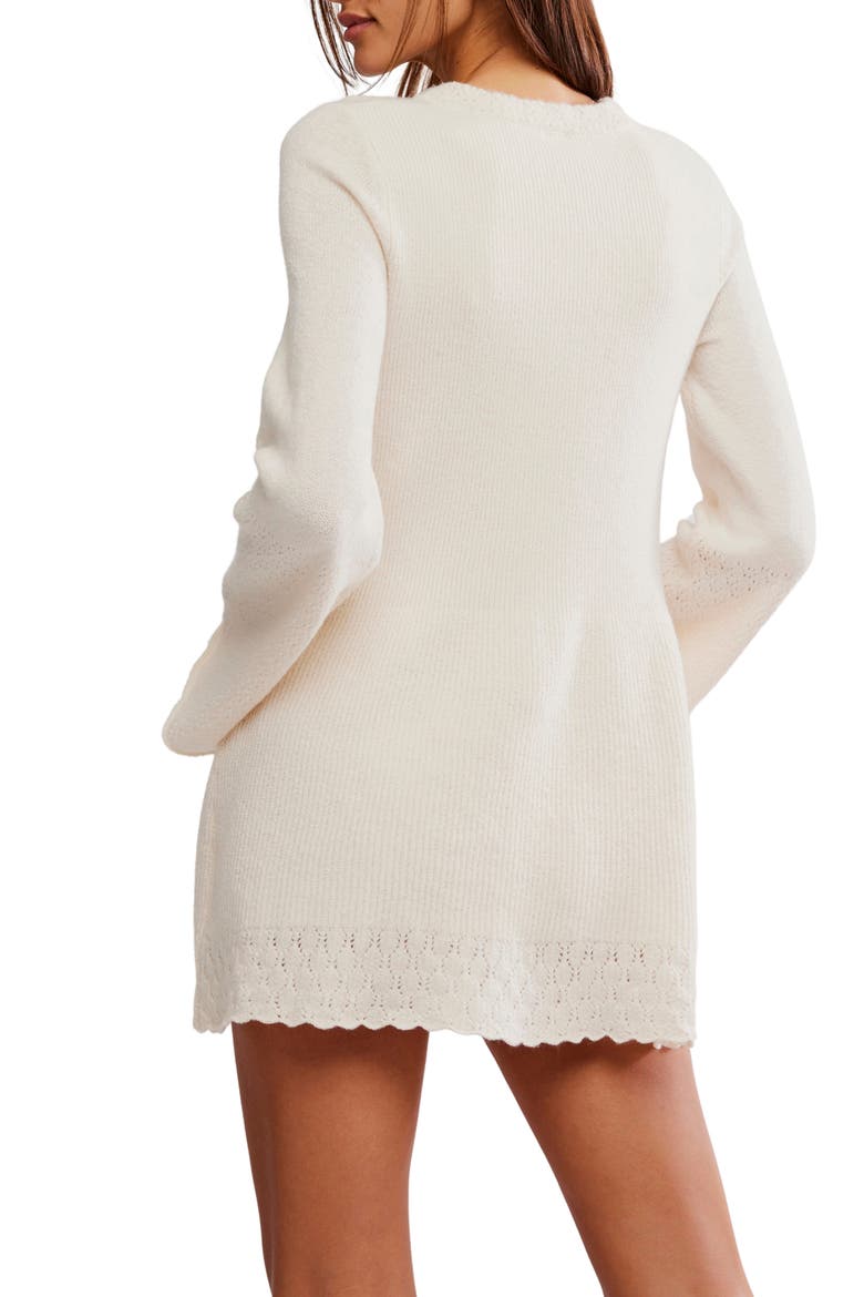 free people white knit dress NWT Free People Sweater Dress Size M White Curly Willow Cable Knit Emmaline (41)