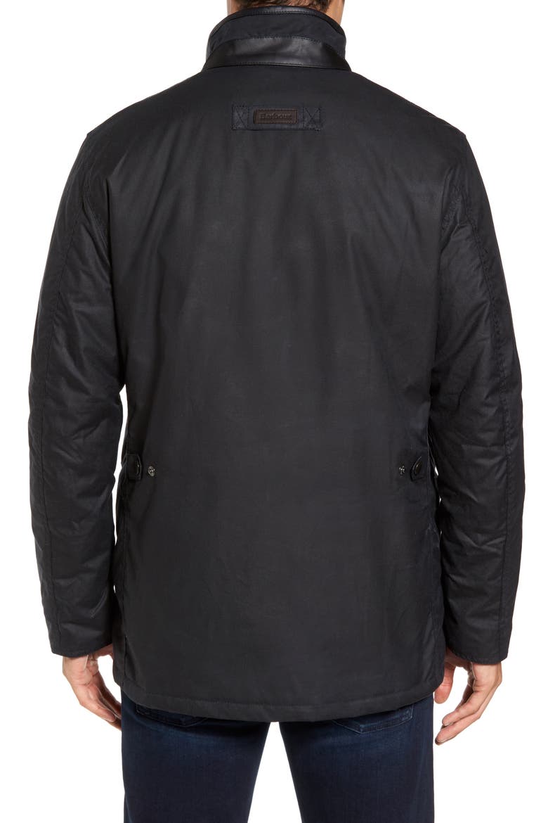 Hereford Waxed Cotton Jacket, Alternate, color, NAVY