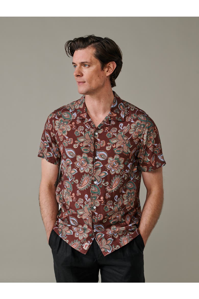 Belmont Printed Shirt, Main, color, Dark Paisley