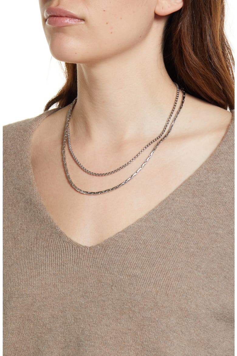 V-Neck Sweater, Alternate, color, BROWN SHIITAKE HEATHER