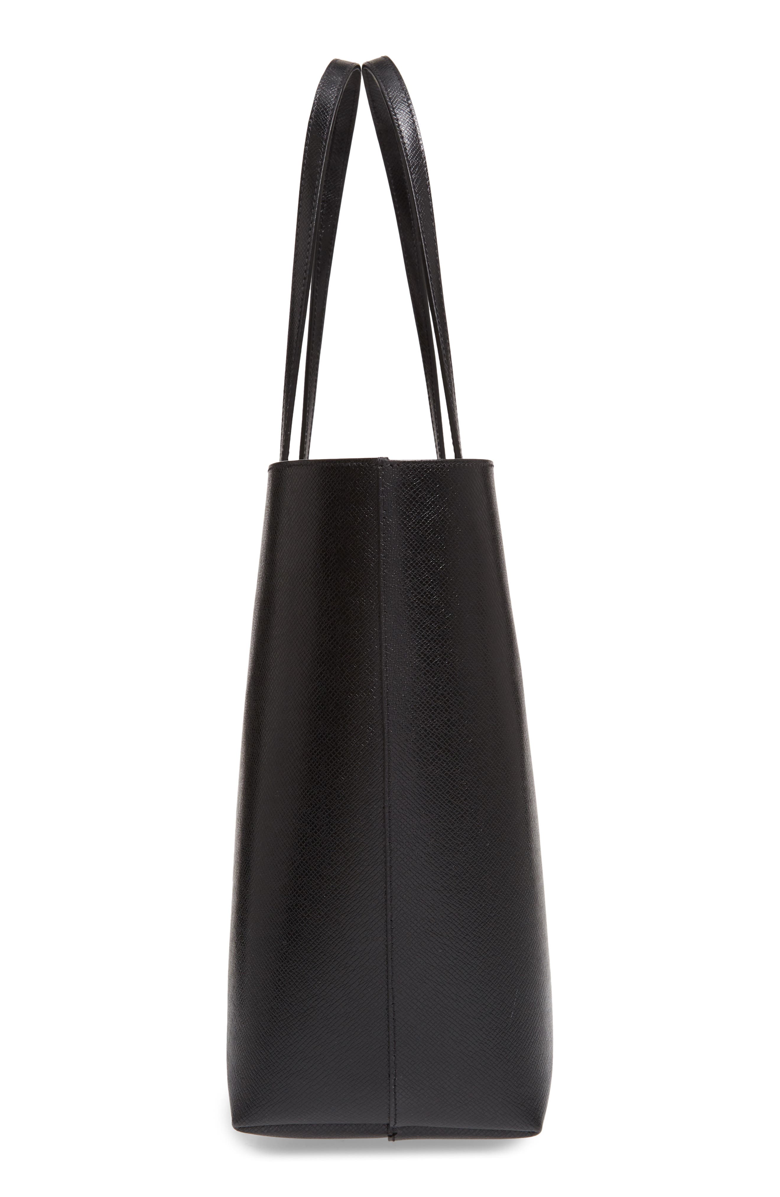 Saint Laurent Medium East/West Leather Shopping Tote, Alternate, color, 