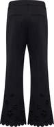 Maison Common Ankle Lenght Pants With Embroidery At Hem