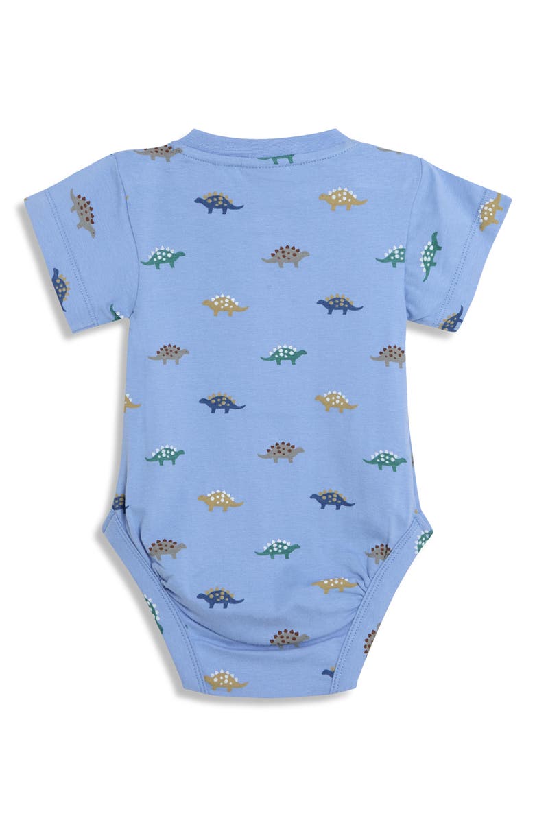 JOJO MAMAN BEBE Set of 2 Stegosaurus Bodysuits, Alternate, color, Blue