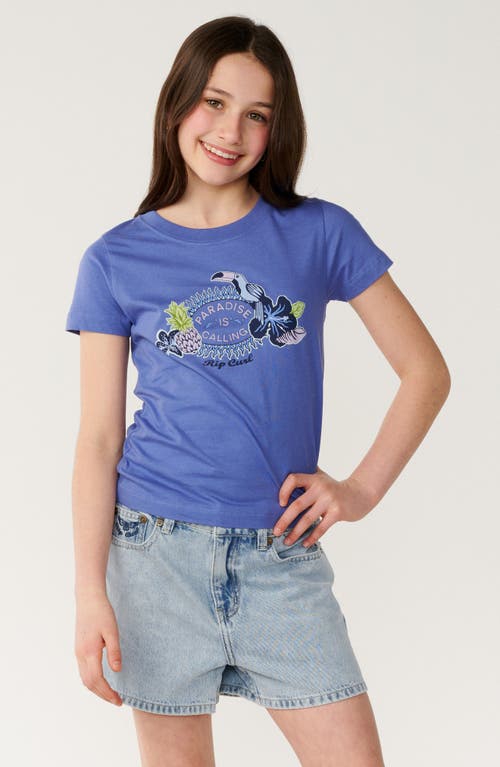 Rip Curl Kids' Costa Del Sol Graphic Baby Tee In Ocean