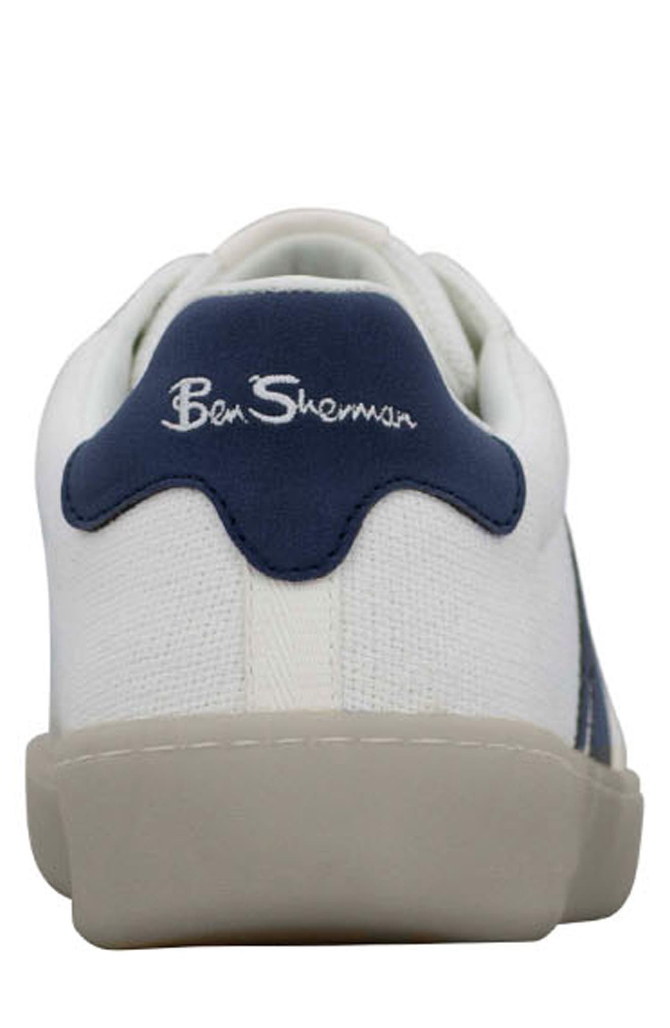 Ben Sherman Glasgow Crafted Sneaker, Alternate, color, White/ Navy/ Gum