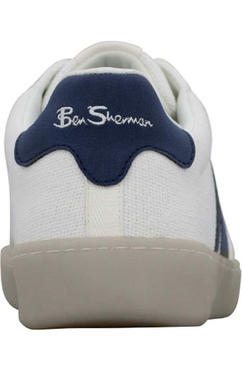 Ben Sherman Glasgow Crafted Sneaker, Alternate, color, White/ Navy/ Gum