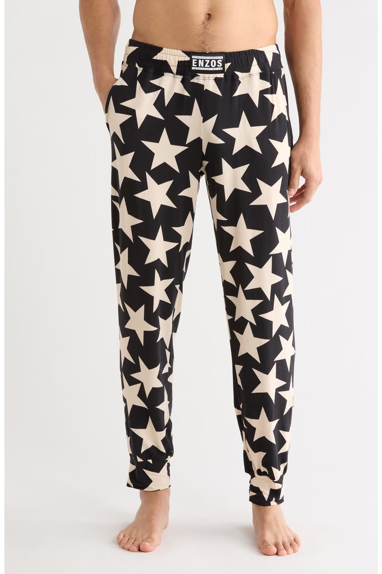 Lounge Joggers, Main, color, BICOLOR STAR-BLACK