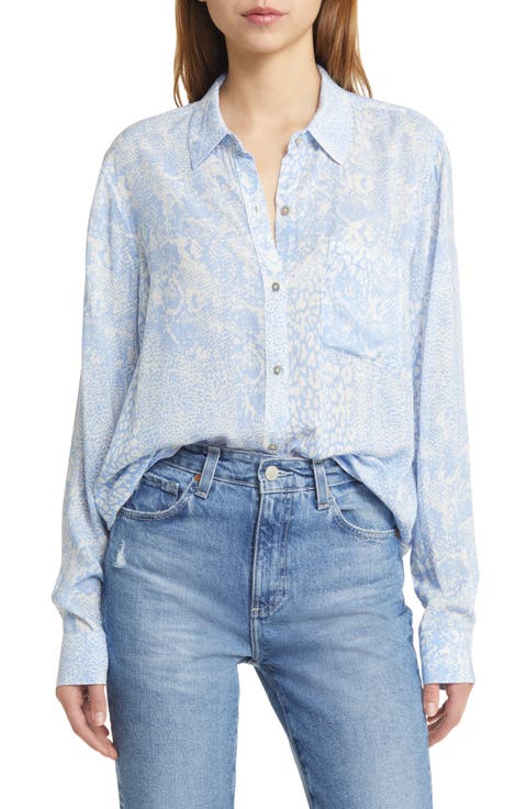 Josephine Print Button-Up Shirt