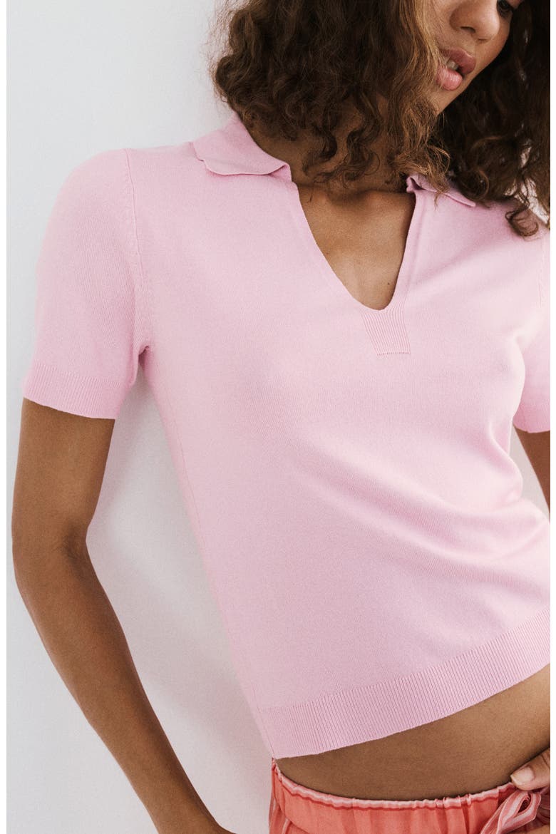 Johnny Collar Polo, Alternate, color, PINK
