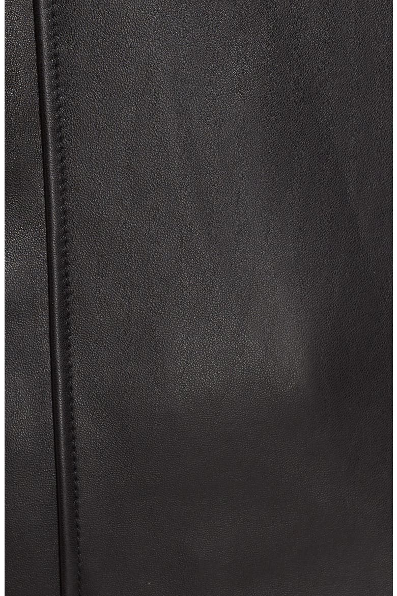 Classic Leather Moto Jacket, Alternate, color, BLACK