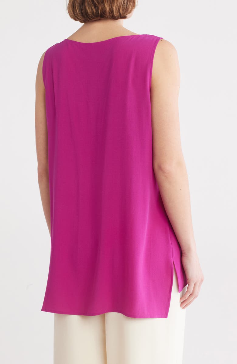 Eileen Fisher High-Low Silk Shell, Alternate, color, Cerse