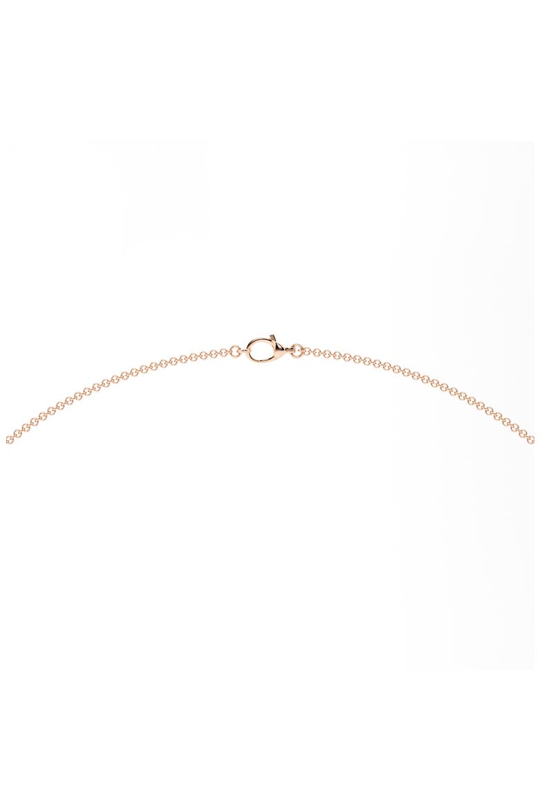 14K Rose Gold Near Colorless Lab Grown Station Chain Diamond Necklace, Alternate, color, PINK