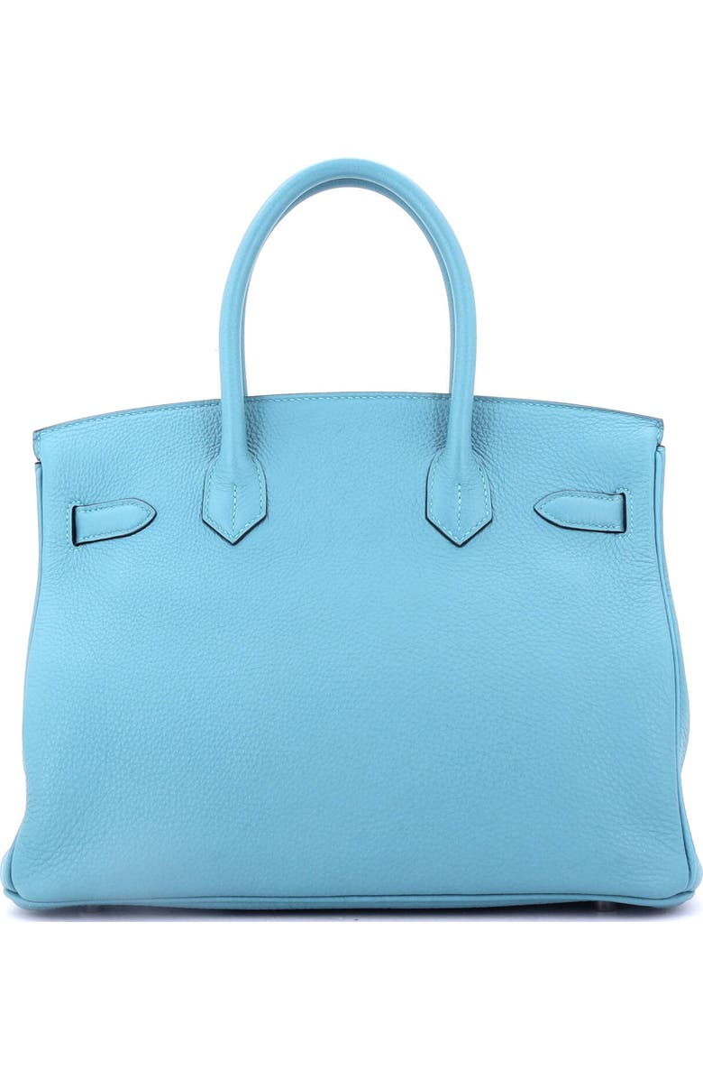 Pre-Owned Hermes Birkin Handbag Blue Togo with Palladium Hardware 30, Alternate, color, Bleu Du Nord