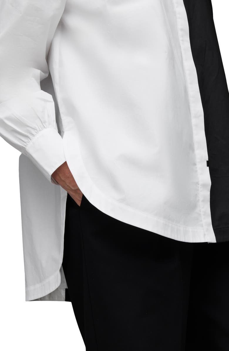 AllSaints Marice Mono Two-Tone Organic Cotton Tunic, Alternate, color, 