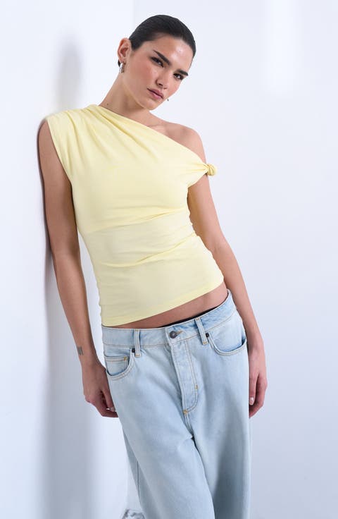 Knot One-Shoulder Top