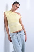 Topshop Knot One-Shoulder Top