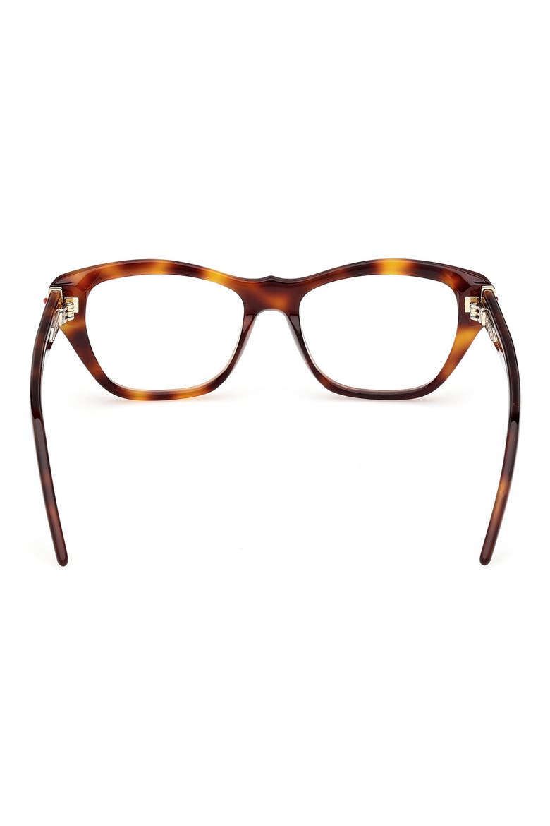 52mm Butterfly Optical Glasses, Alternate, color, DARK HAVANA