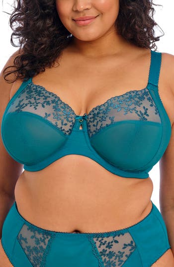 Elomi Zarla Full Figure Underwire Bra In Blue