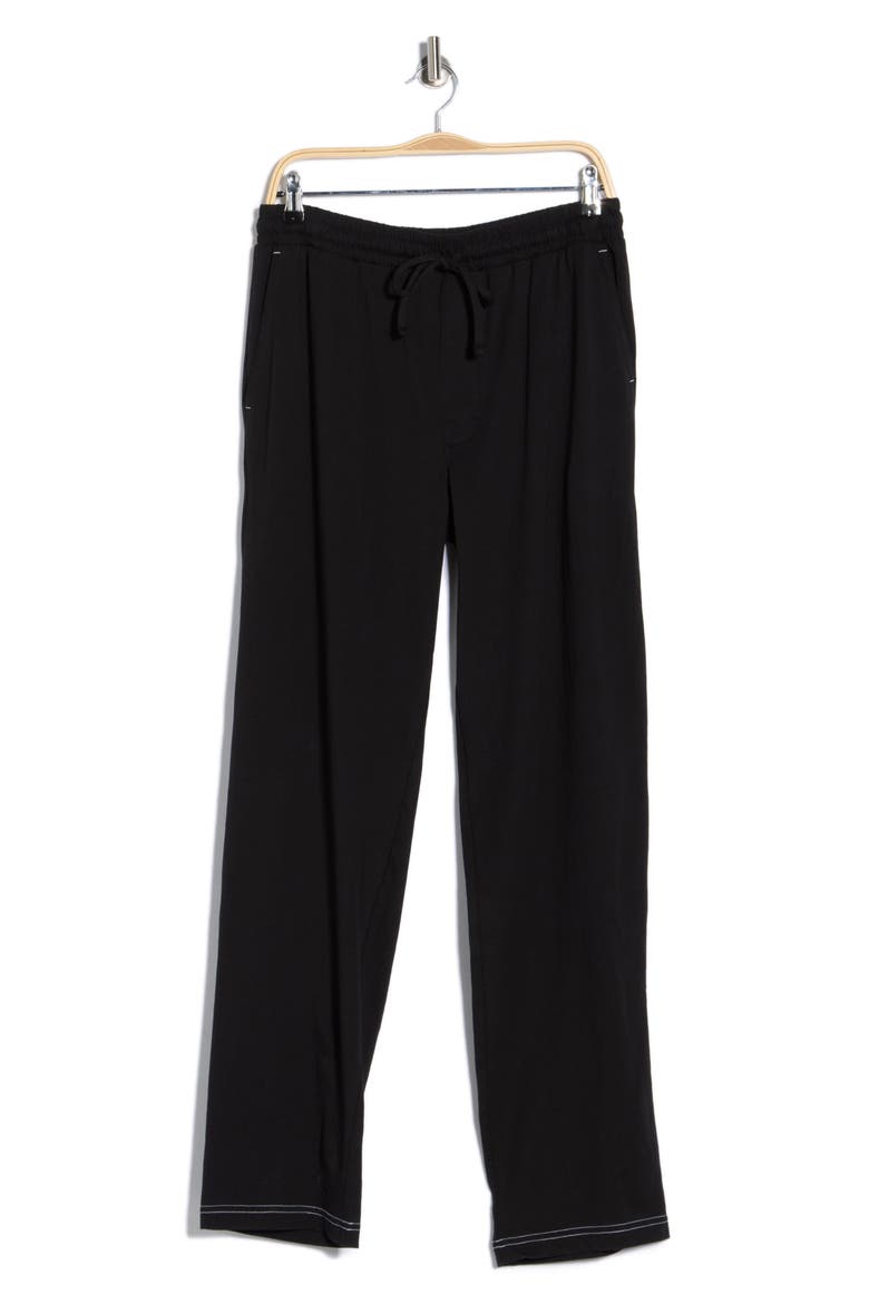 Cotton Jersey Pajama Pants, Alternate, color, BLACK