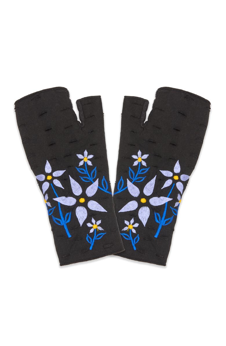 Feelgoodz Women's Artisan Crafted Fleece Lined Viola Fingerless Gloves, Main, color, 