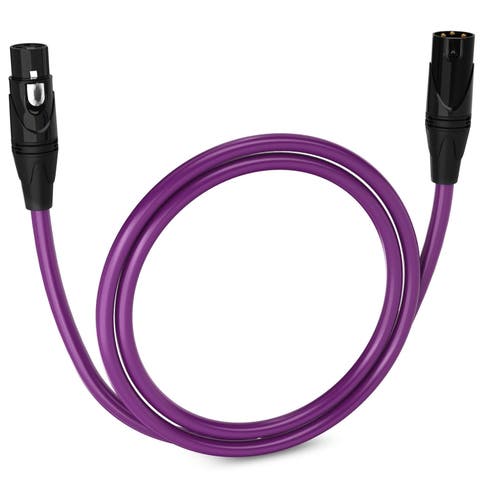 3 ft Balanced XLR Cable, Male to Female, 3 Pin Microphone Cable