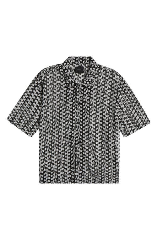 Pacsun Rumi Oversize Open Knit Camp Shirt