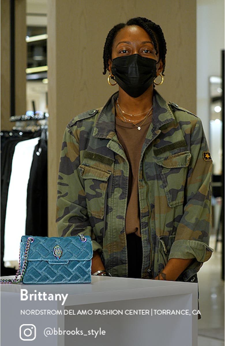 Mini Kensington Velvet Crossbody Bag, sales video thumbnail