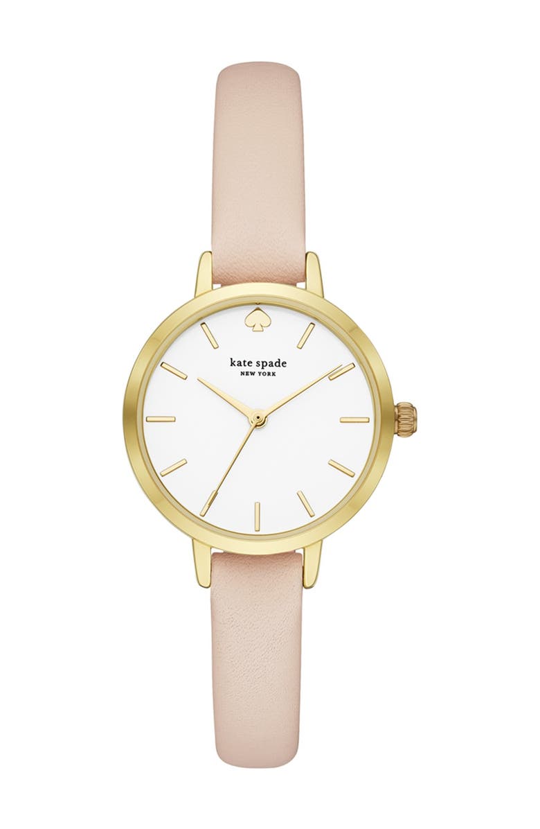 Kate Spade New York women's metro leather strap watch, 30mm, Main, color,