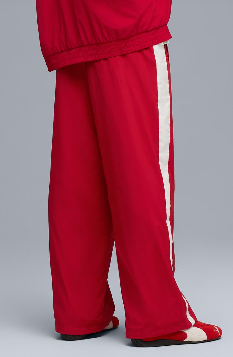 PUMA x Scuderia Ferrari T7 Track Pants, Alternate, color, Dark Cherry