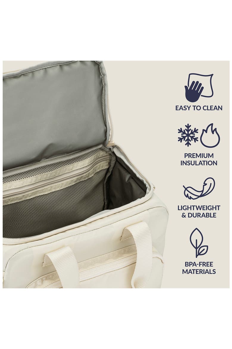 Large Insulated Lunch Bag, Alternate, color, BONE