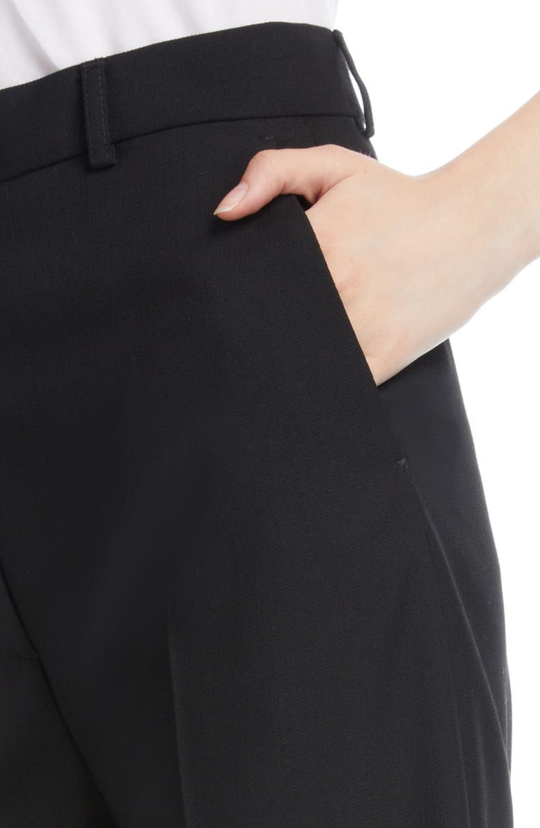 Acne Studios Percita Pintuck Crop Wide Leg Trousers, Alternate, color, 