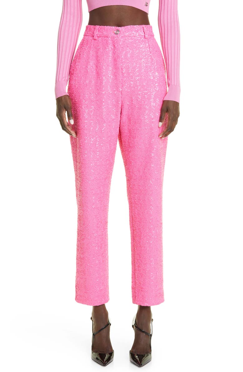 Dolce&Gabbana Sequin Pants, Main, color,