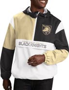 G-III SPORTS BY CARL BANKS Men's G-III Sports by Carl Banks White/Black Army Black Knights Fair Catch Half-Zip Anorak Jacket