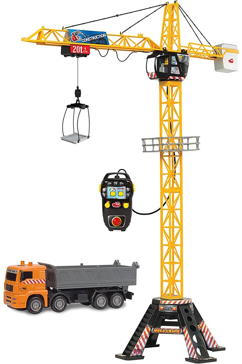 Mega Crane Remote Control Set With Truck, Ages 3+, Main, color, Multicolored