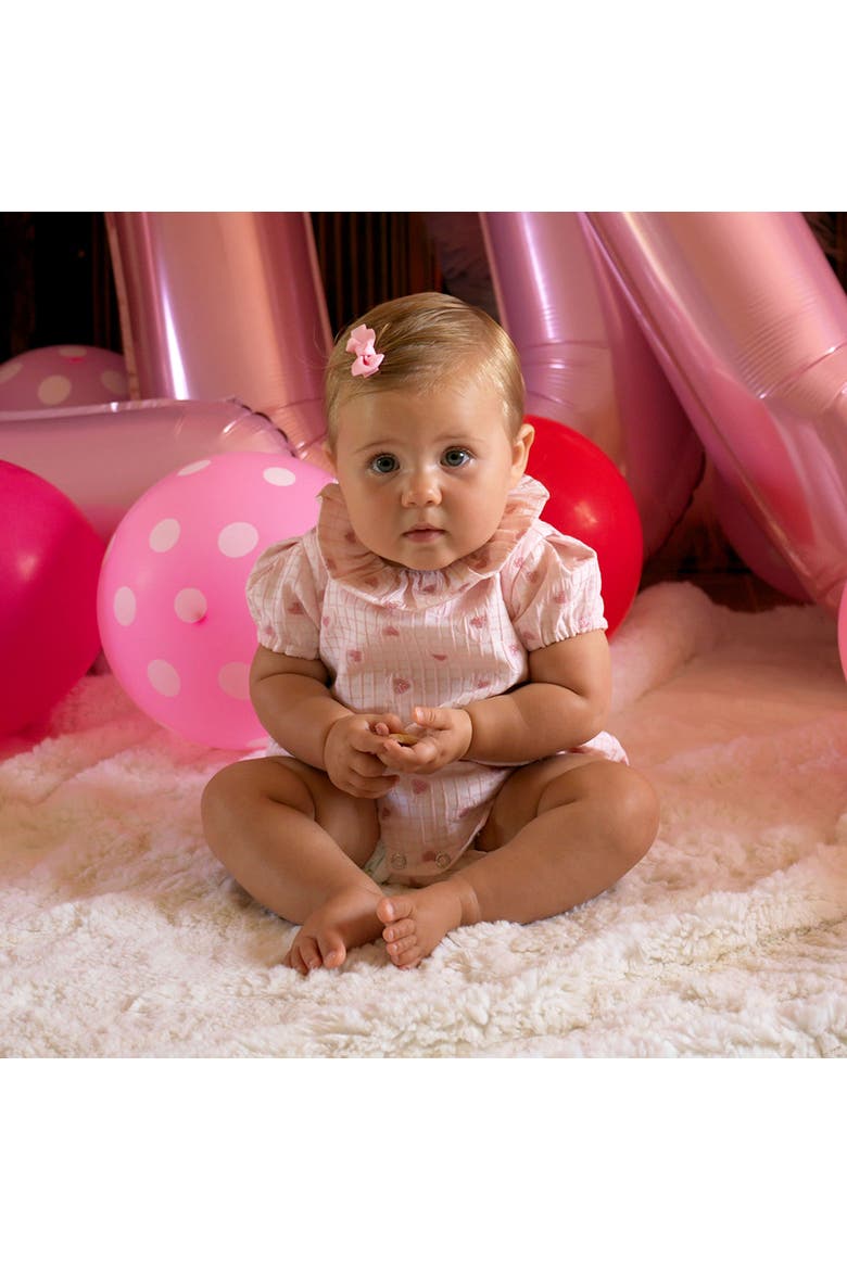 Heart Check Damask Bubble, Alternate, color, Pink