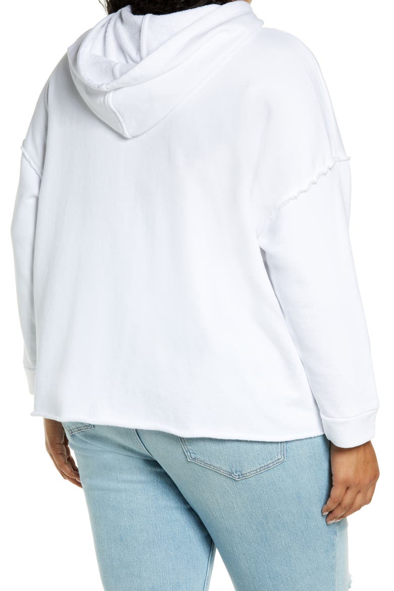 Crop Hoodie, Alternate, color, WHITE