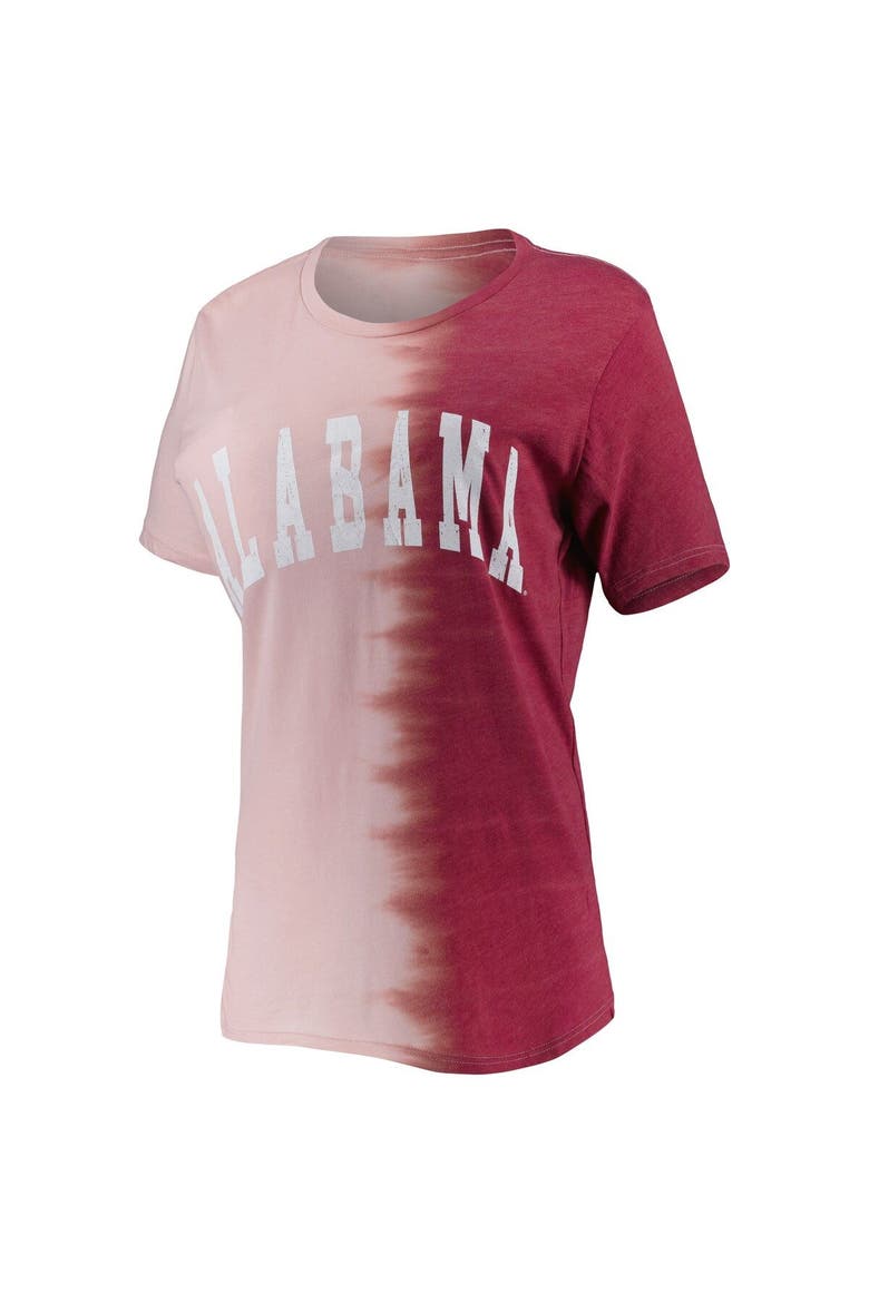 Women's Gameday Couture Crimson Alabama Crimson Tide Find Your Groove Split-Dye T-Shirt, Alternate, color, Crimson
