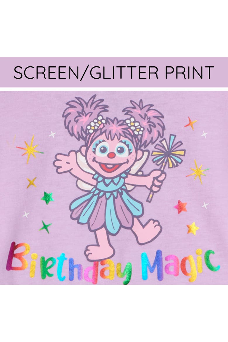 Short Sleeve Tulle Tutu Dress, Alternate, color, Lavender Abby Cadabby